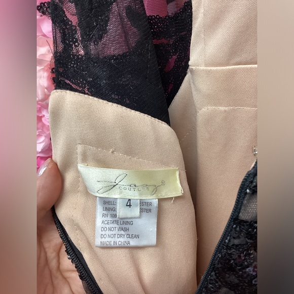 Jasz Couture 6302 Size 4 Black High Neck Sleeveless Beaded Long Dress - Picture 5 of 5